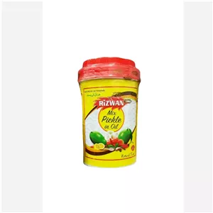 ترشی رضوان مخلوط (میکس) روغنی 500گرم اصل