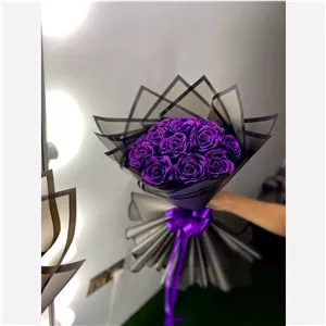 دسته گل ربانی بنفش (پس کرایه 
