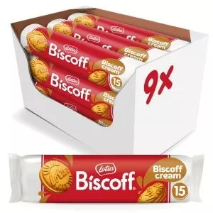 بیسکویت کرمدار لوتوس با طعم بسکوییت لوتوس BISCOFF وزن 150 گرم 