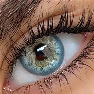 لنز سلنا گلکسی بلو آبی طوسی بافت عسلی