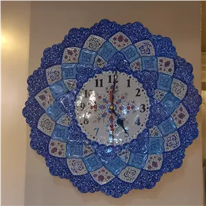 ساعت دیواری میناکاری روی مس  