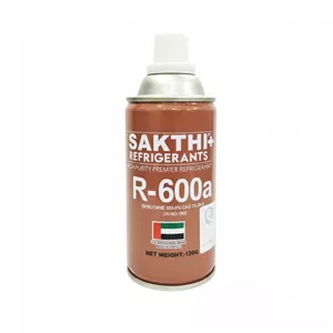 گاز R600a برند SAKTHI وزن 120 گرم خالص (پس کرایه )