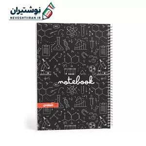 دفتر 50 برگ تک خط فنری جلد گلاسه فطرس 6