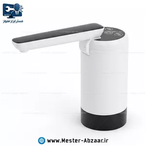 پمپ آب گالن شارژی تاشو شیر اتوماتیک تایمر دار مسافرتی کمپینگ مدل automatic water dispenser سر بشکه آب معدنی