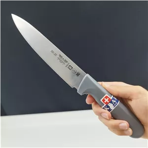 چاقو آشپزخانه اکبری دسته طوسی مدل P723 بسته 1 عددی ارسال رایگان