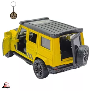ماکت ماشین ناب سل مدل بنز جی کلاس فلزی موزیکال چراغدار MERCEDES BENZ G-CLASS به همراه جاسوییچی