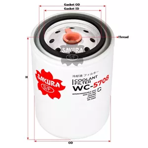 فیلتر آب WC5708 دیزل ژنراتور معادل WF2054