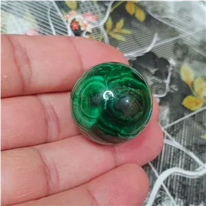 گوی سنگ مالاکیت کنگو دو چشم خاص معدنی 