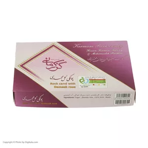 پولکی گل محمدی گز کرمانی