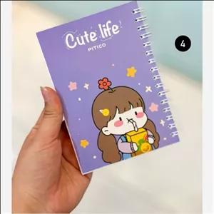 دفترچه پیتیکو جلد مقوایی سیمی70برگ