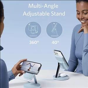 پایه نگهدارنده و شارژر بی سیم گوشی موبایل انکر مدل B25A7211 M7K