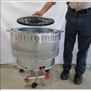 تنور گازی استوانه ای پخت نان سایز 45 با توری محافظ (کیفیت عالی)