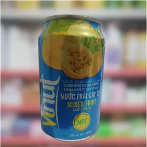 اب میوه طبیعی غیر الکلی مخلوط آناناس و انبه و گل ساعتی و سیبب  شیرین  وملایم  برند وینوت ویتنامی 330میلی لیتری