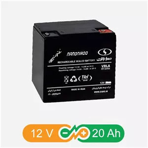 باتری یو پی اس 12 ولت 20 آمپر EV صبا باتری