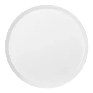 بشقاب تخت چینی زرین فرم اس سفید (سایز 33)