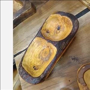 ظرف چوبی دفرمه روستیک رزین دار 