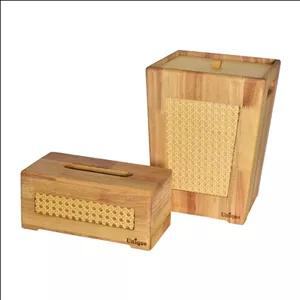 ست سطل و جای دستمال کاغذی یونیک کد 2969-UN