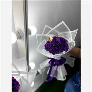 دسته گل ربانی بنفش 7شاخه (پس کرایه) 