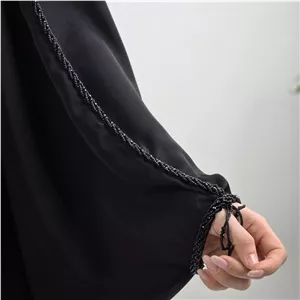 چادر جده جواهردوزی مدل زنجیری چادر مشکی عبایی چادر جواهر دوزی لباس مجلسی زنانه خرید قسطی فعاله تخفیف هدیه ارسال رایگان