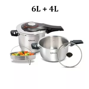 زودپز دوقلو جانستون 6+4 لیتر مدل PROCOOK