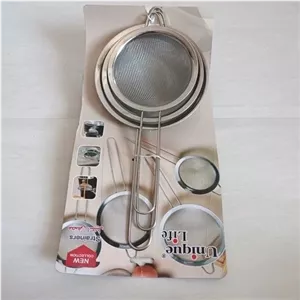 الک صافی استیل دسته دار بزرگ سه عددی یونیک