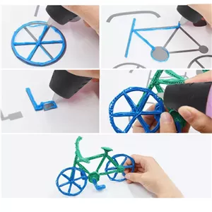 قلم طراحی سهبعدی USB مدل 8936 یواسبی با فیلامنت چندرنگ مناسب کودک و نوجوان 180×70×50
