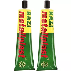 چسب آهن رازی مدل Metallplast حجم 100 میلی لیتر بسته 2 عددی W96