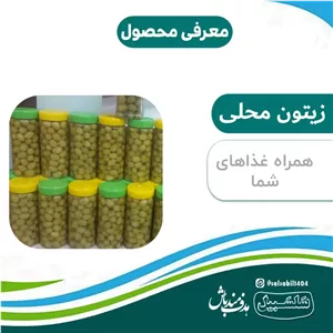 زیتون شور محلی سودگیری شده در چند مرحله سلسبیل 