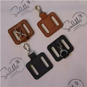 گیره  کمر بند و دسته کیف چرم دستدوز طبیعی      