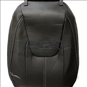 روکش صندلی خودرو چری آریز 6 چرم مشکی دوخت سفید (پس کرایه)