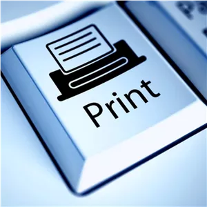 پرینت سیاه و سفید تک رو سایز A4