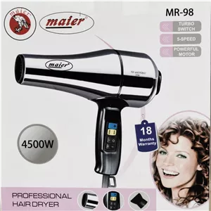 سشوار (مایر آلمان اصلی)(4500وات واقعی) حرفه ای مناسب سالن ارایشگاه و استفاده مدوام موتور سنگین AC