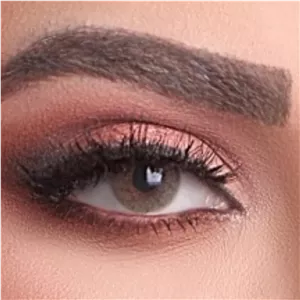 لنز چشم طبی رنگی آیس کالر coral سری دیاموند ( رنگ سبز یشمی بدون دور )