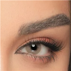 لنز چشم طبی رنگی آیس کالر caramel سری لاکچری ( رنگ عسلی زیتونی بدون دور)
