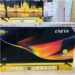 تلویزیون 55اینچ یونیوا فورکی مدلQLED رنگ مشکی سایز 55اینچ نوع صفحه تخت هزینه ارسال و پسکرایه ب عهده مشتری میباشد