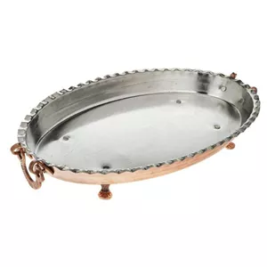 دیس مسی سایز 2 پایه کوتاه گوشواره دار طول 40 سانت