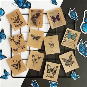 پوستر کرافت 16 عددی طرح پروانه