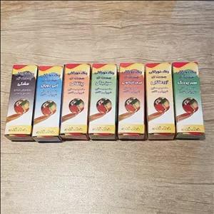 رنگ خوراکی به صورت ژل برند خط زرد(سبز پر رنگ،زرد طلایی،قرمز آلبالویی،سبز برگی،پرتقالی،آبی رویال،مشکی،صورتی)دانه ای