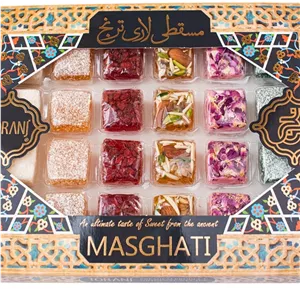 مسقطی کادویی ترکیبی طرح کاشی ترنج 435 گرم 
