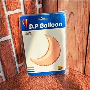 بادکنک فویلی ماه مسی رنگ به صورت ماه نیمه