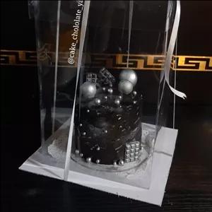 مینی کیک نقره ای مشکی