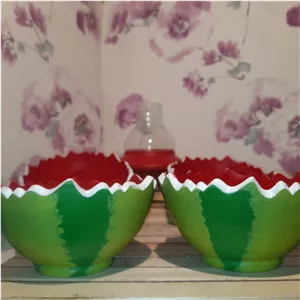 کاسه یلدایی طرح هندوانه، ظرف مخصوص انار و آجیل شب یلدا