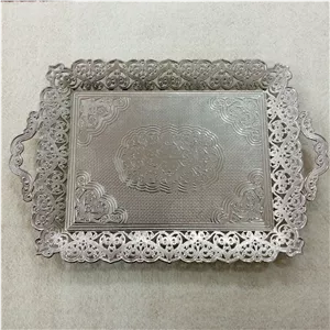 سینی چایخوری سیلور آسیا نقره ای (سینی چای خوری )