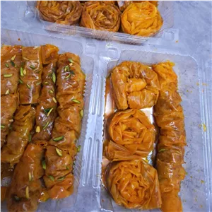 باقلوا خونگی پر مغز(گردو،هل،دارچین،زعفران، گلاب و...)