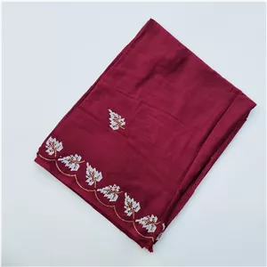 شال هندی وارداتی نگینی برندموریسا قواره بزرگ ابعاد220در107 کد63