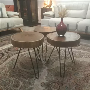 ست میز عسلی روستیک 3تایی(پس کرایه)