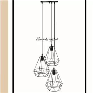 آویز سه شعله مدل الماس