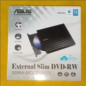 دی وی دی رایتر  اکسترنال  DVD Writer برند ASUS اصل با گارانتی سازگار ارقام