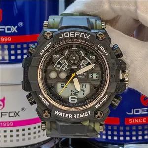 ساعت مردانه دو زمانه ضد آب تضمینی غواصی اورجینال JOEFOX کد 114 مدل خلبانی