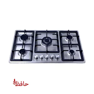 اجاق گاز صفحه ای استیل پنج شعله طرح بوش (ترموکوبل دار)